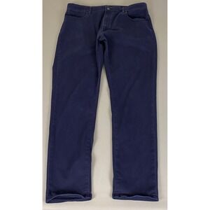 UNIQLO Jeans Women's XL EZY Skinny Tapered Fit‎ Low Rise Blue Cotton Blend